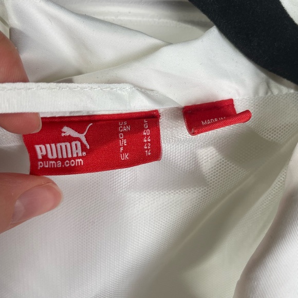 Puma White Light Jacket Large Women’s - Picture 6 of 12